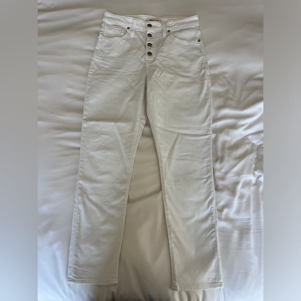 Madewell “curvy high rise skinny crop”